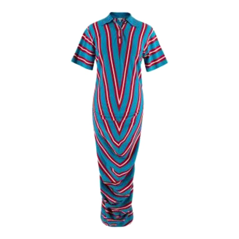 Loewe Striped Cotton Polo Dress For Sale at 1stDibs