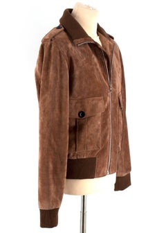 Loewe Suede Bomber Jacket US 8