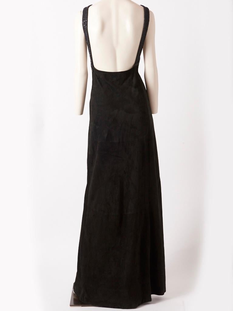 Loewe Suede Dress with Beaded Detail For Sale at 1stDibs | loewe tank dress,  loewe velvet dress, loewe mesh dress