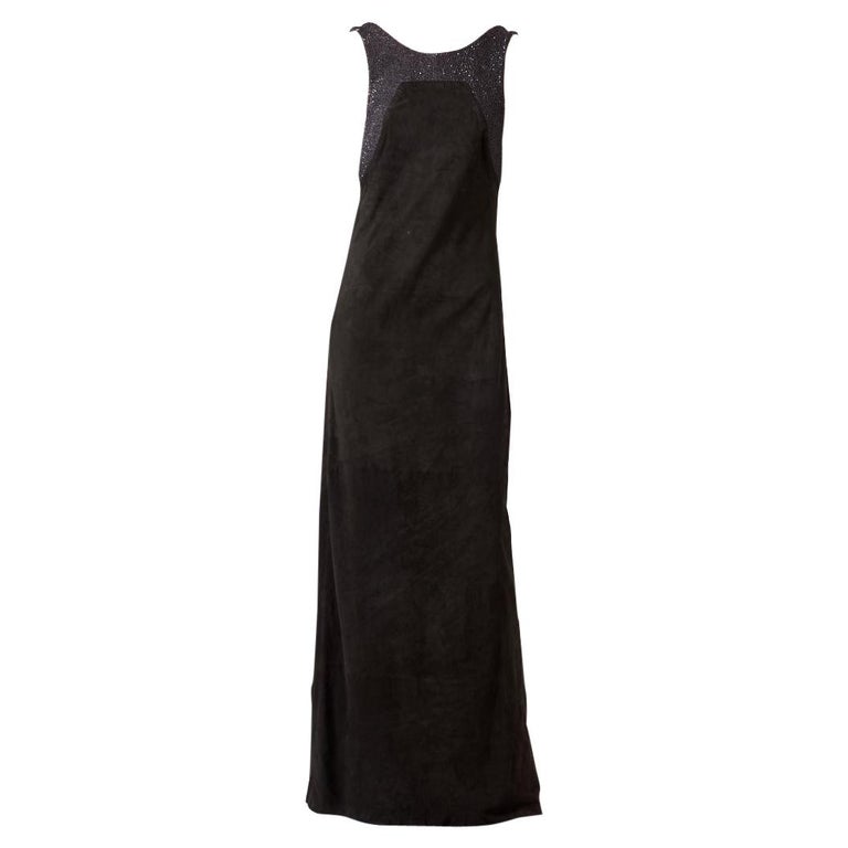 Loewe Suede Dress with Beaded Detail For Sale at 1stDibs | loewe tank dress,  loewe velvet dress, loewe mesh dress