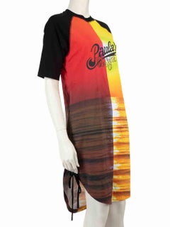 Loewe Sunset Print Ruched Dress Size XS