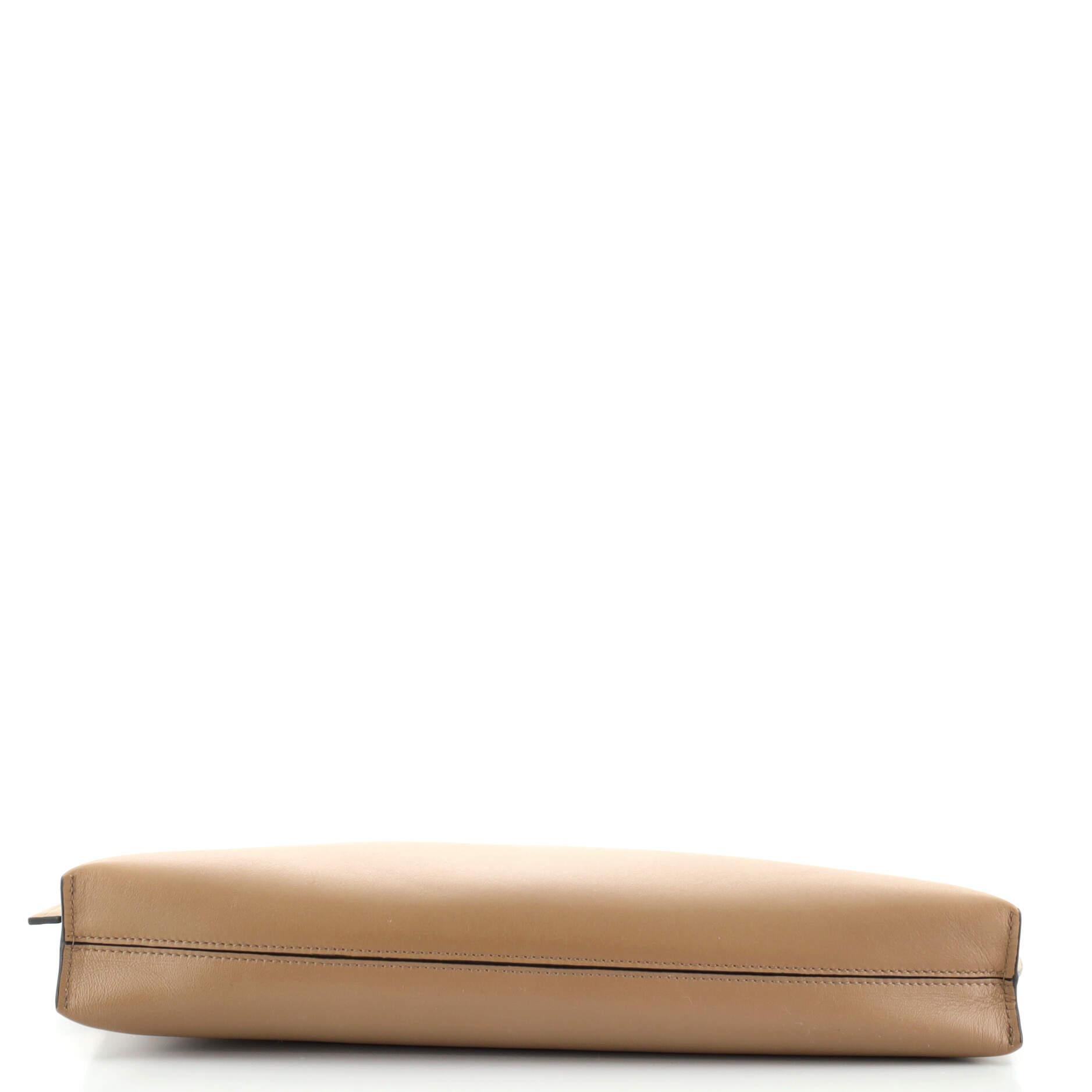 Beige Loewe T Messenger Leather Medium
