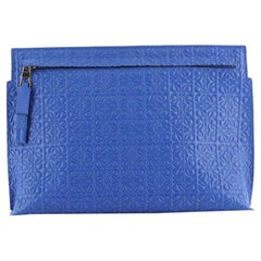  Loewe T Pouch Anagram Embossed Leather