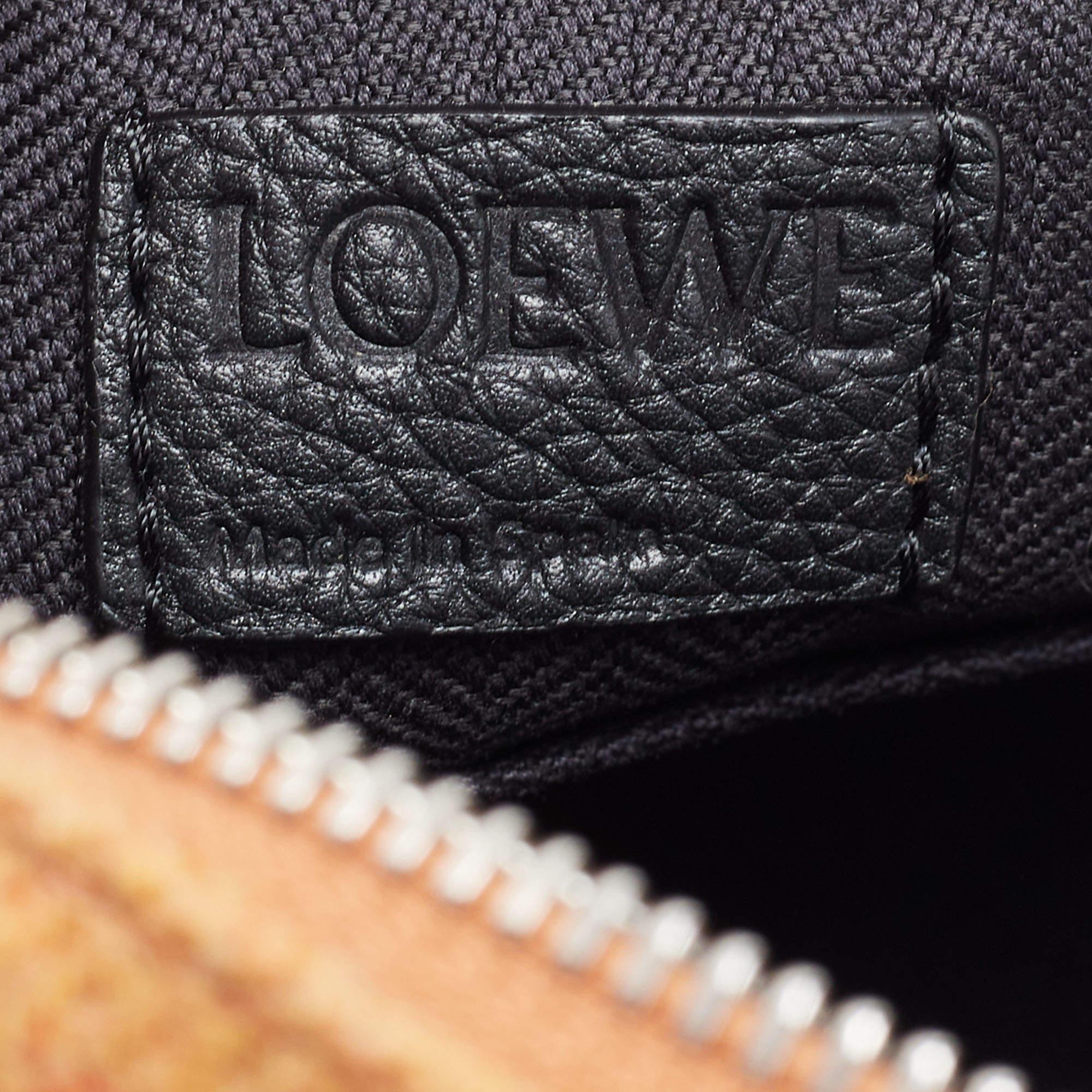 Loewe Tan/Black Wool and Leather Messenger Bag 5
