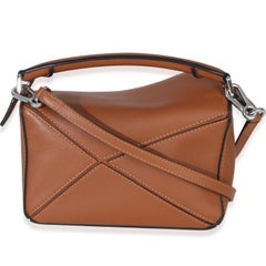 Loewe Tan Classic Calfskin Mini Puzzle Bag