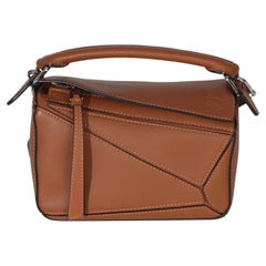 Loewe Tan Classic Calfskin Mini Puzzle Bag