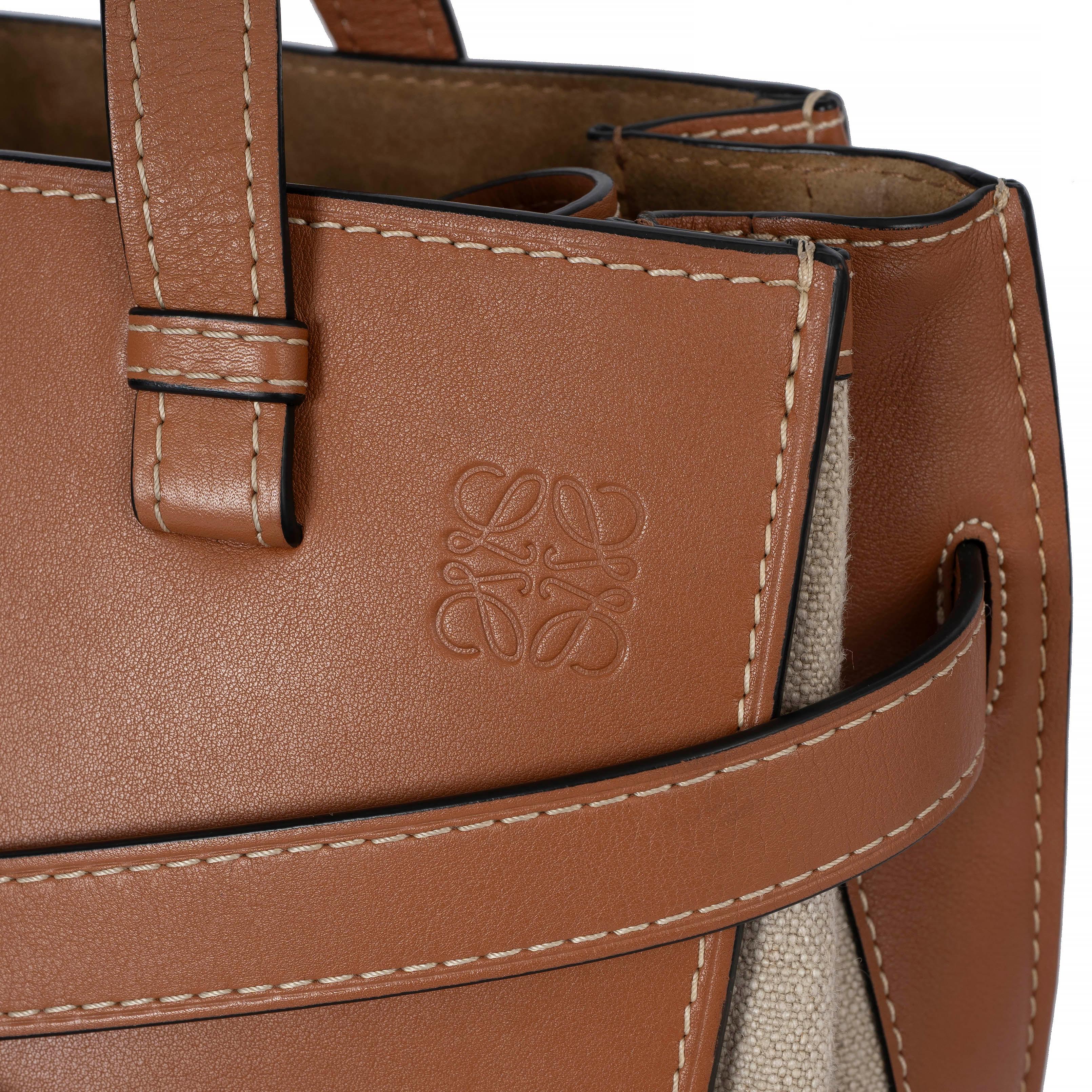 De las mujeres LOEWE Bolso de piel y lona GATE MEDIUM BASKET TOTE en venta