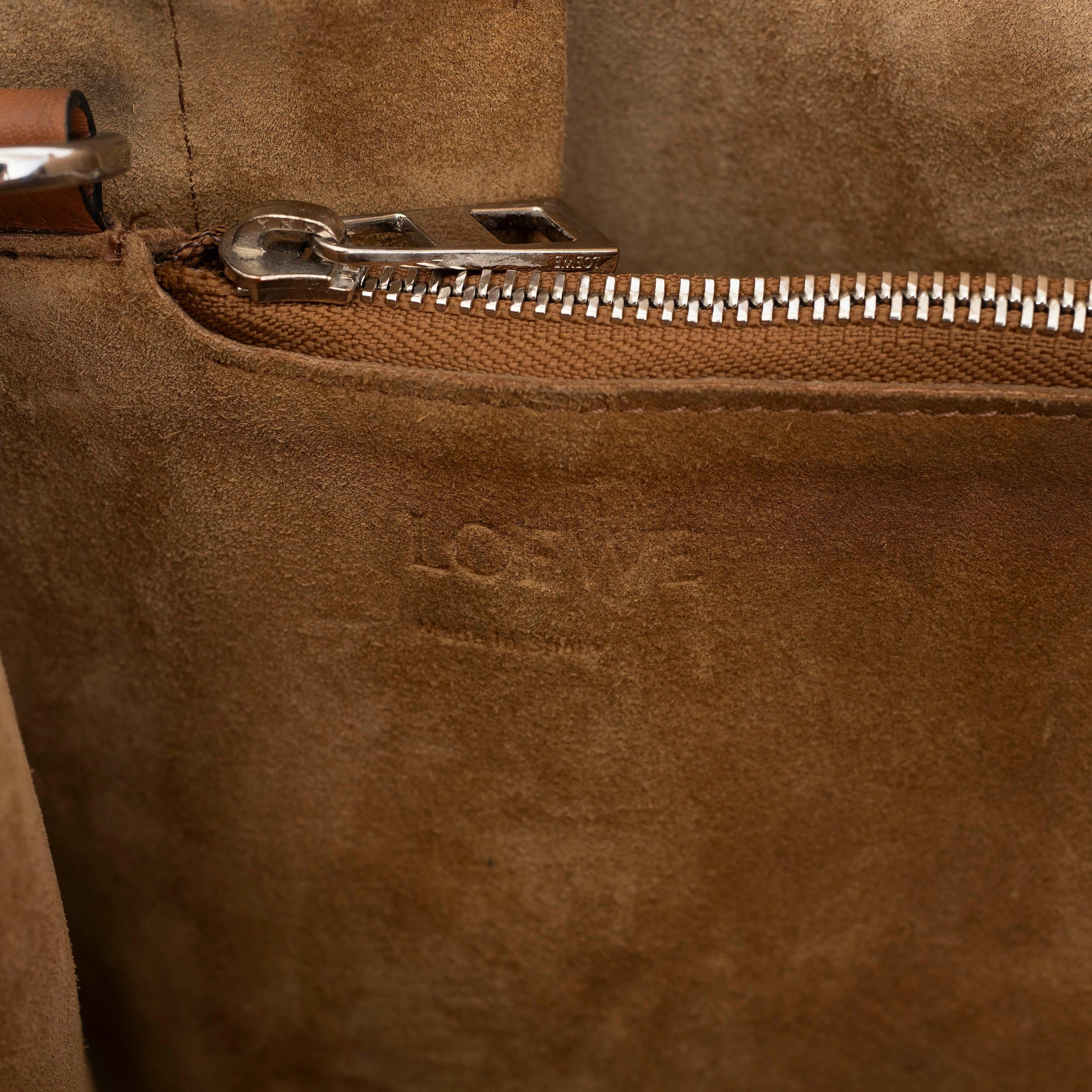 LOEWE Bolso de piel y lona GATE MEDIUM BASKET TOTE en venta 3