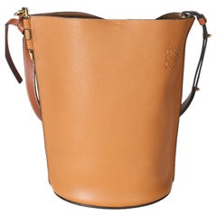 Loewe Tan Soft Grained Calfskin Gate Bucket Bag