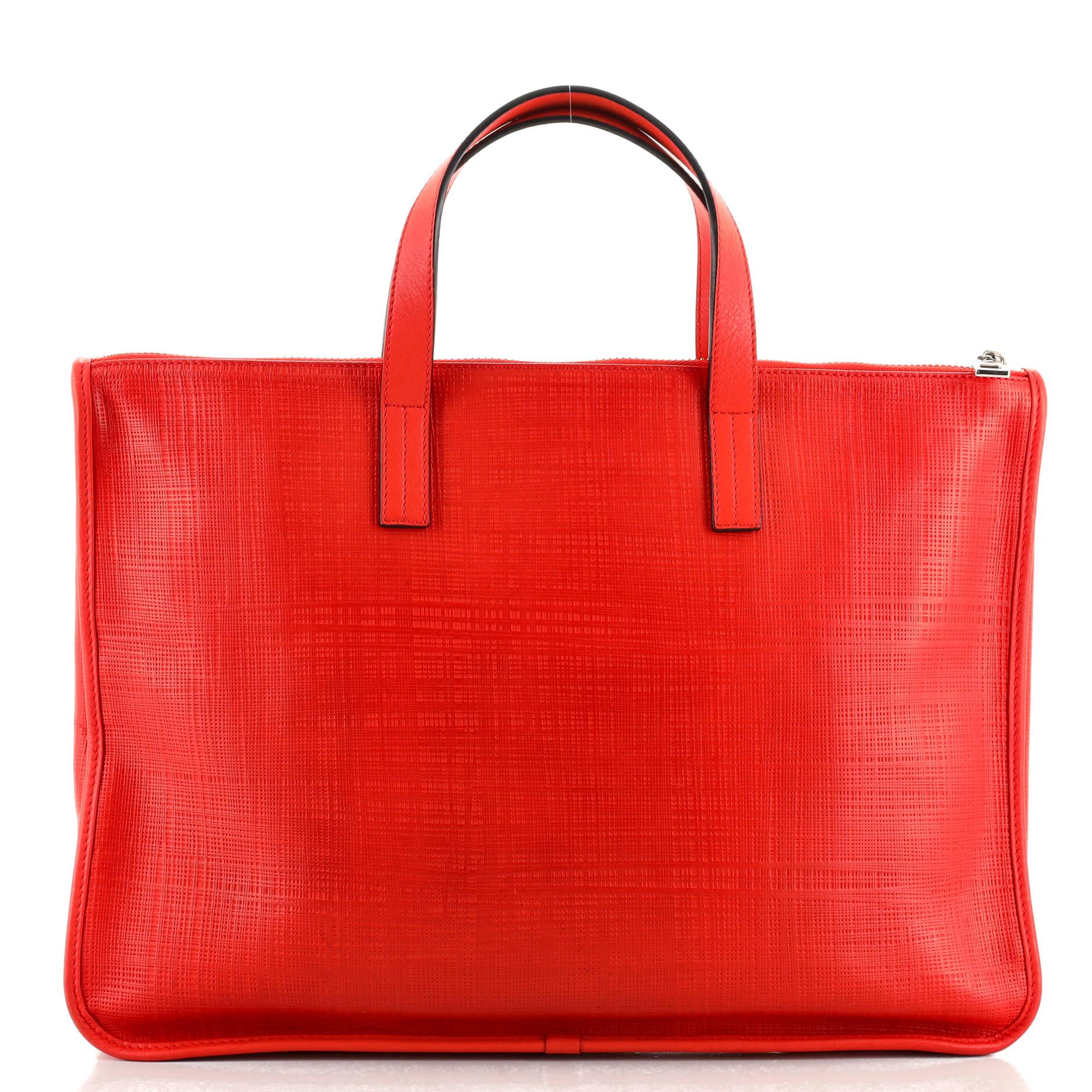 Red Loewe Toledo Briefcase Leather Large