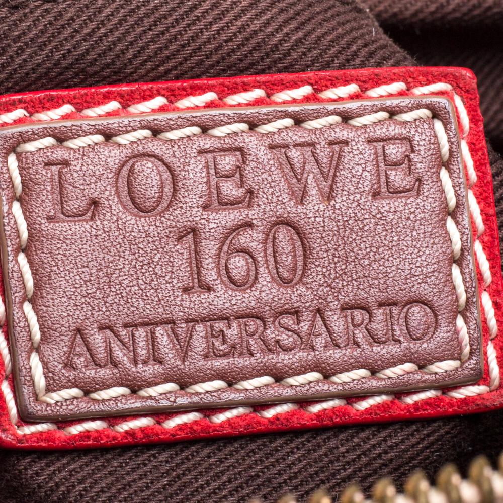 Loewe Tri Color Canvas, Nubuck and Leather 160th Anniversary Messenger Bag 2