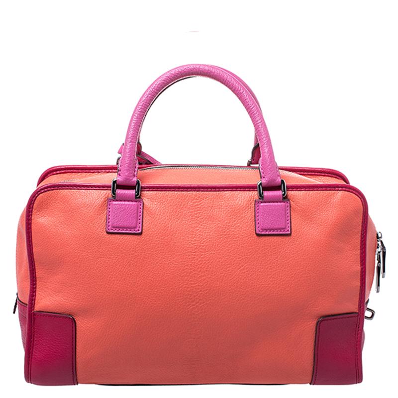 Loewe Tricolor Leather Amazona Satchel 4