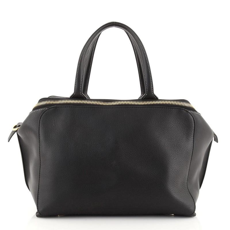 Loewe Triple Zip Convertible Tote Leder Medium (Schwarz)