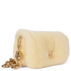 LOEWE vanilla 2023 GOYA MINI SHEARLING PUFFER Bag