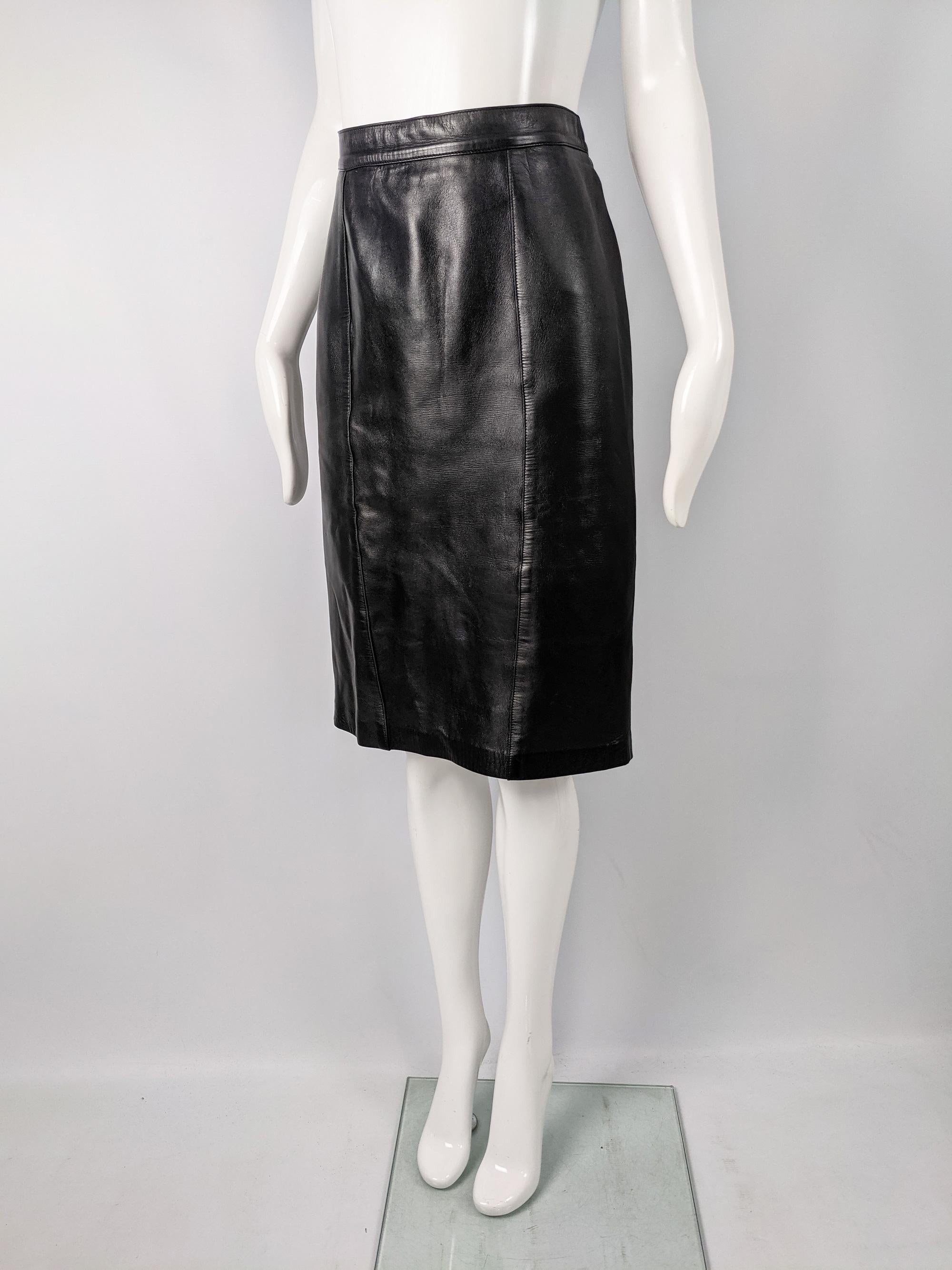 leather skirt vintage