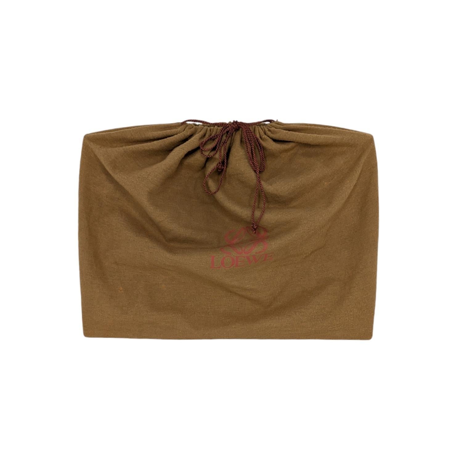 Loewe Vintage Black Anagram Embossed Envelope Portfolio 4