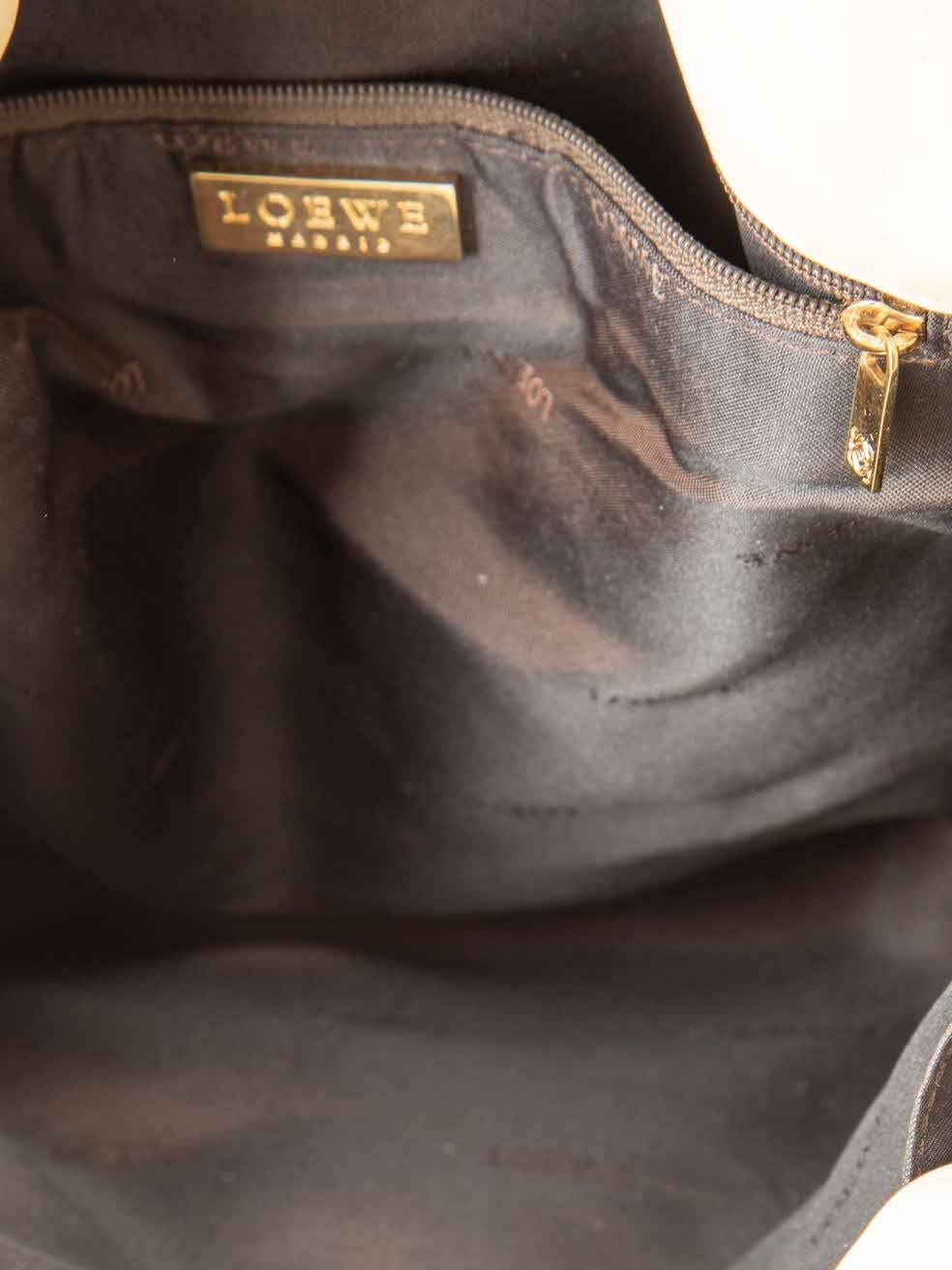 Loewe Vintage Ecru Leather Flamenco Shoulder Bag For Sale 1