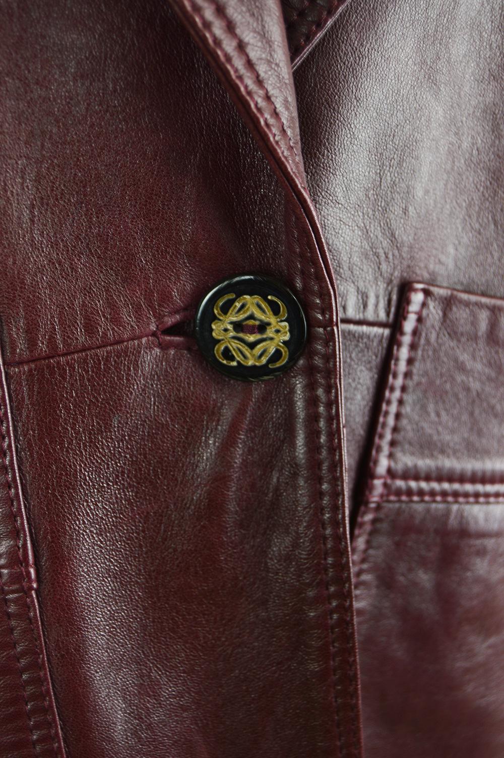 vintage loewe leather jacket