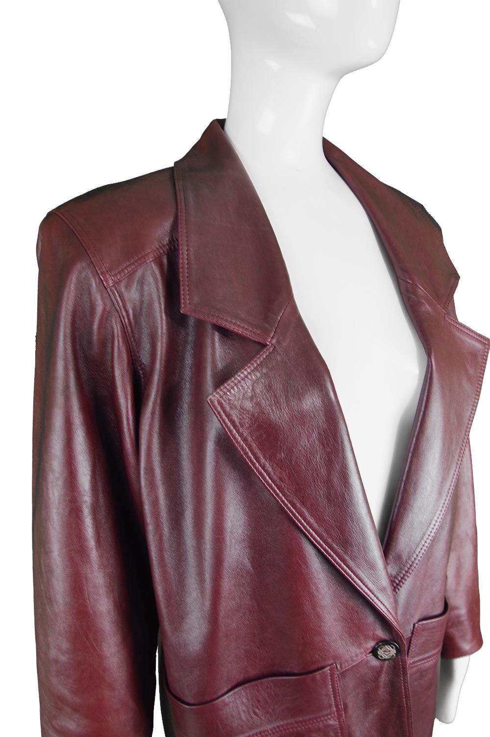 bordeaux leather jacket