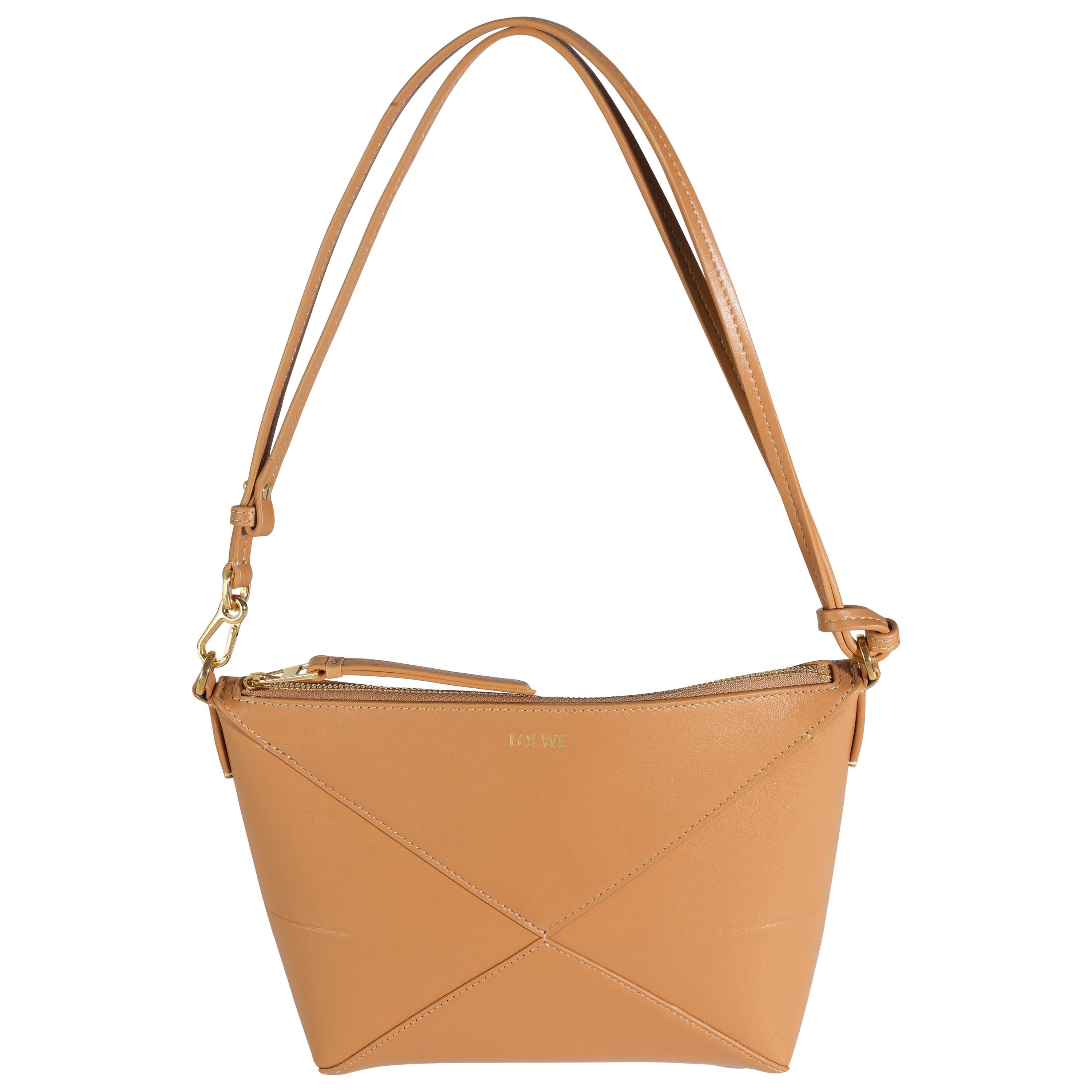 Loewe Warm Dessert Calfskin Puzzle Fold Pouch