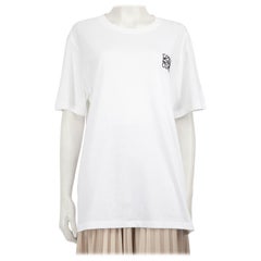 Loewe White Anagram Embroidered T-Shirt Size XL