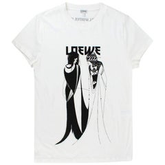 Loewe White Aubrey Beardsley-print T-shirt M