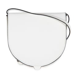 Loewe White Calfskin Heel Metal Flower Crossbody