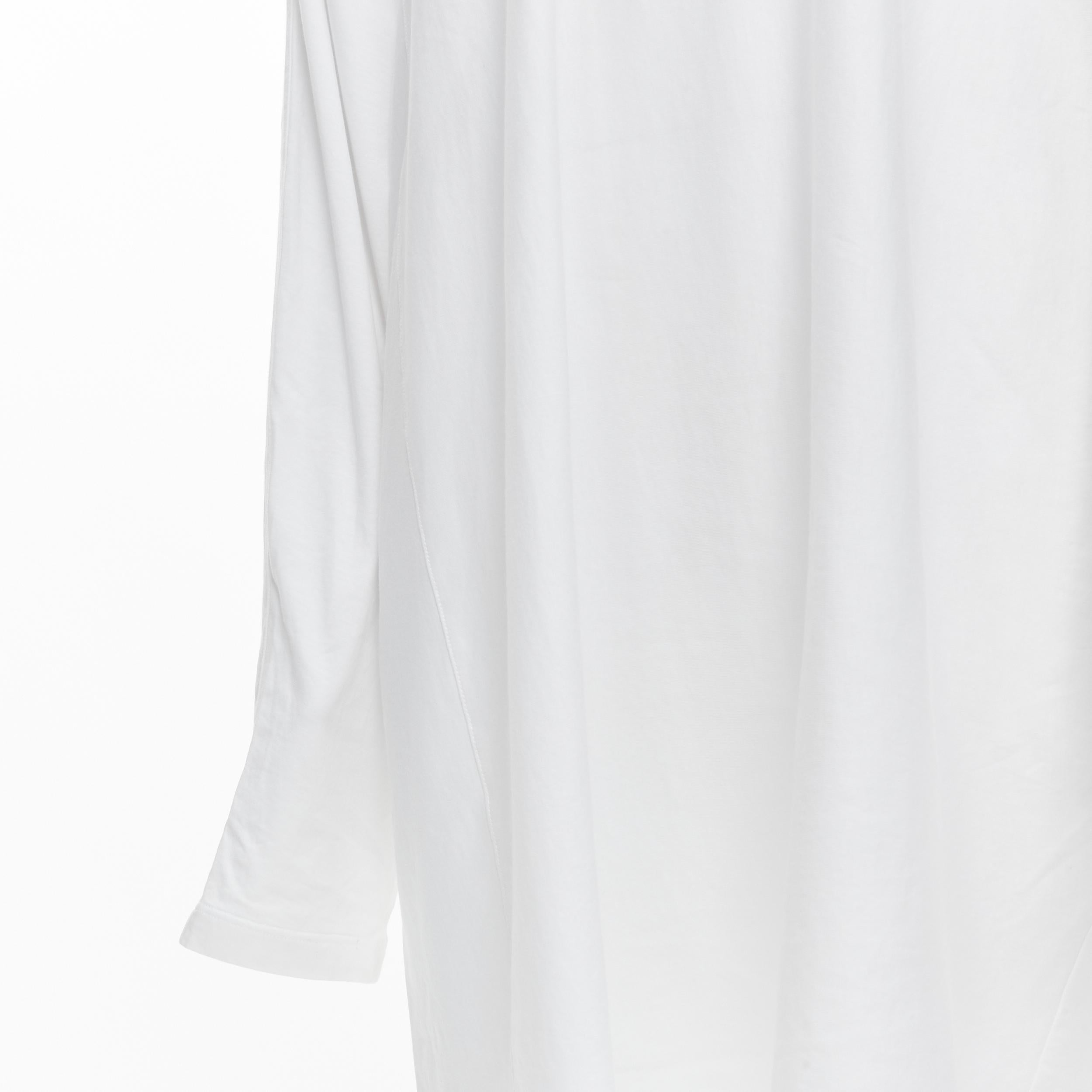 LOEWE white cotton 4 sleeves crew neck oversized t-shirt XL 2
