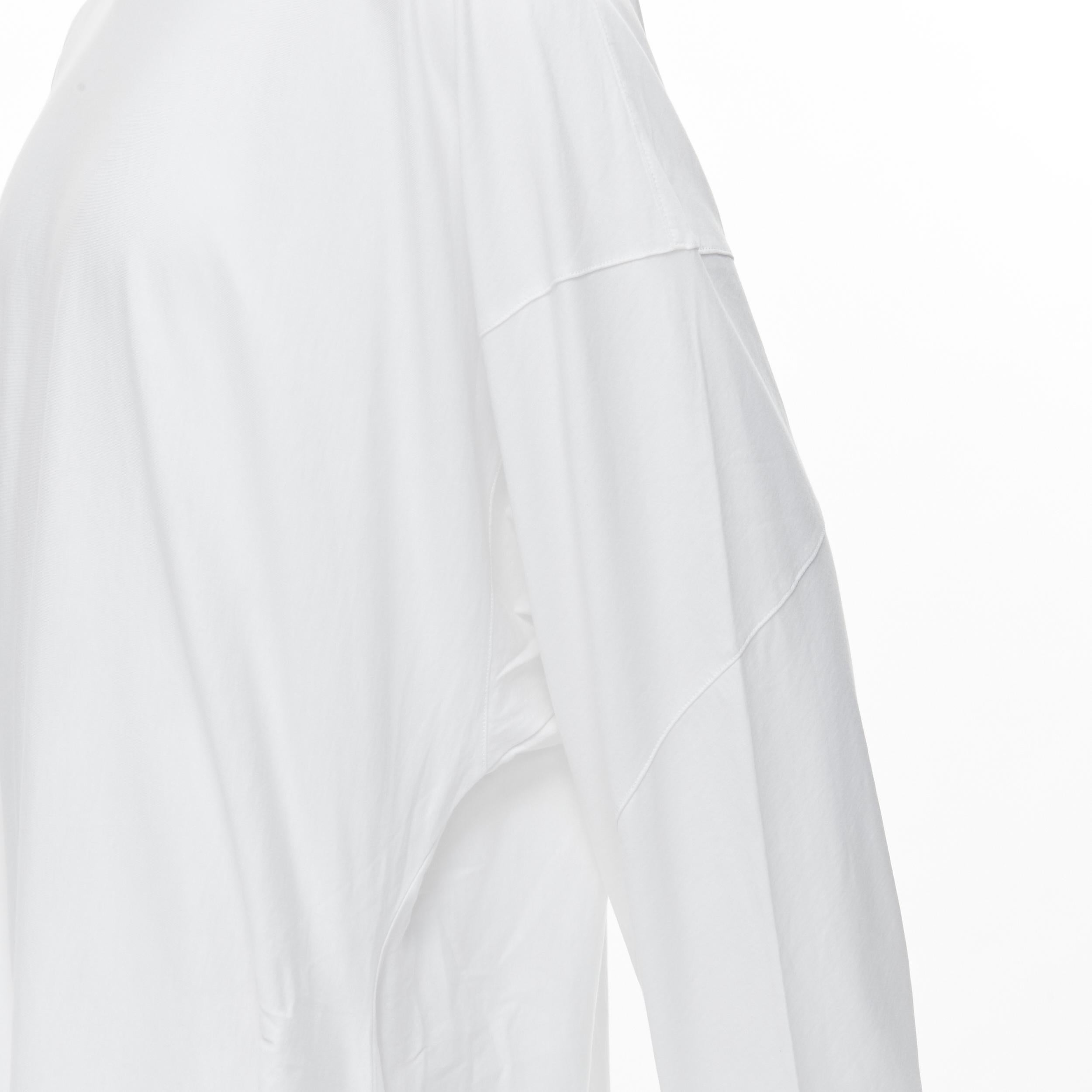 LOEWE white cotton 4 sleeves crew neck oversized t-shirt XL 1