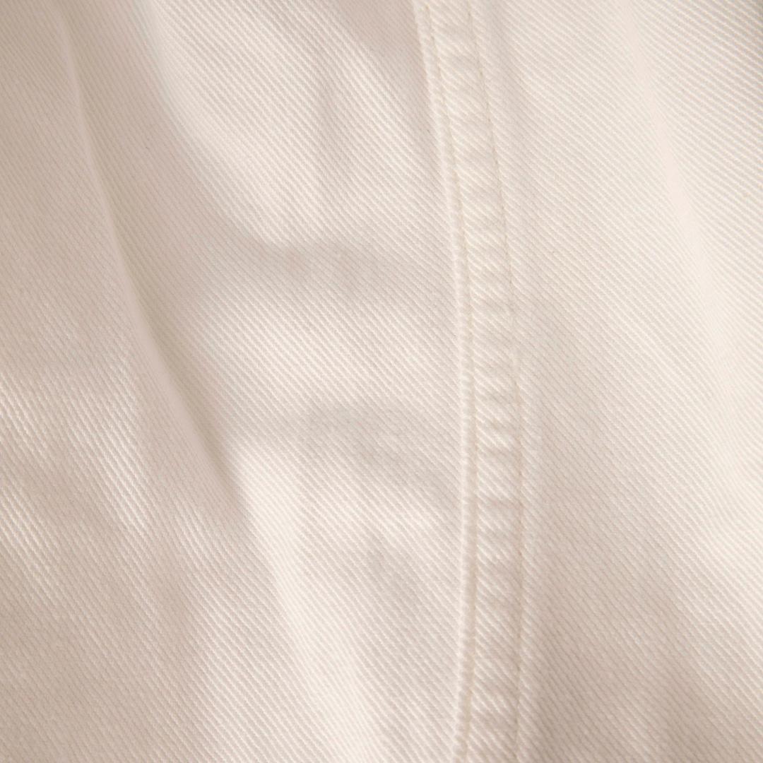 Pantaloni larghi con cintura in denim Loewe White Taglia L.L.A. In condizioni buone a London, GB