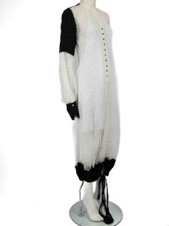 Loewe White Lace Layered Maxi Shirt Dress Size M