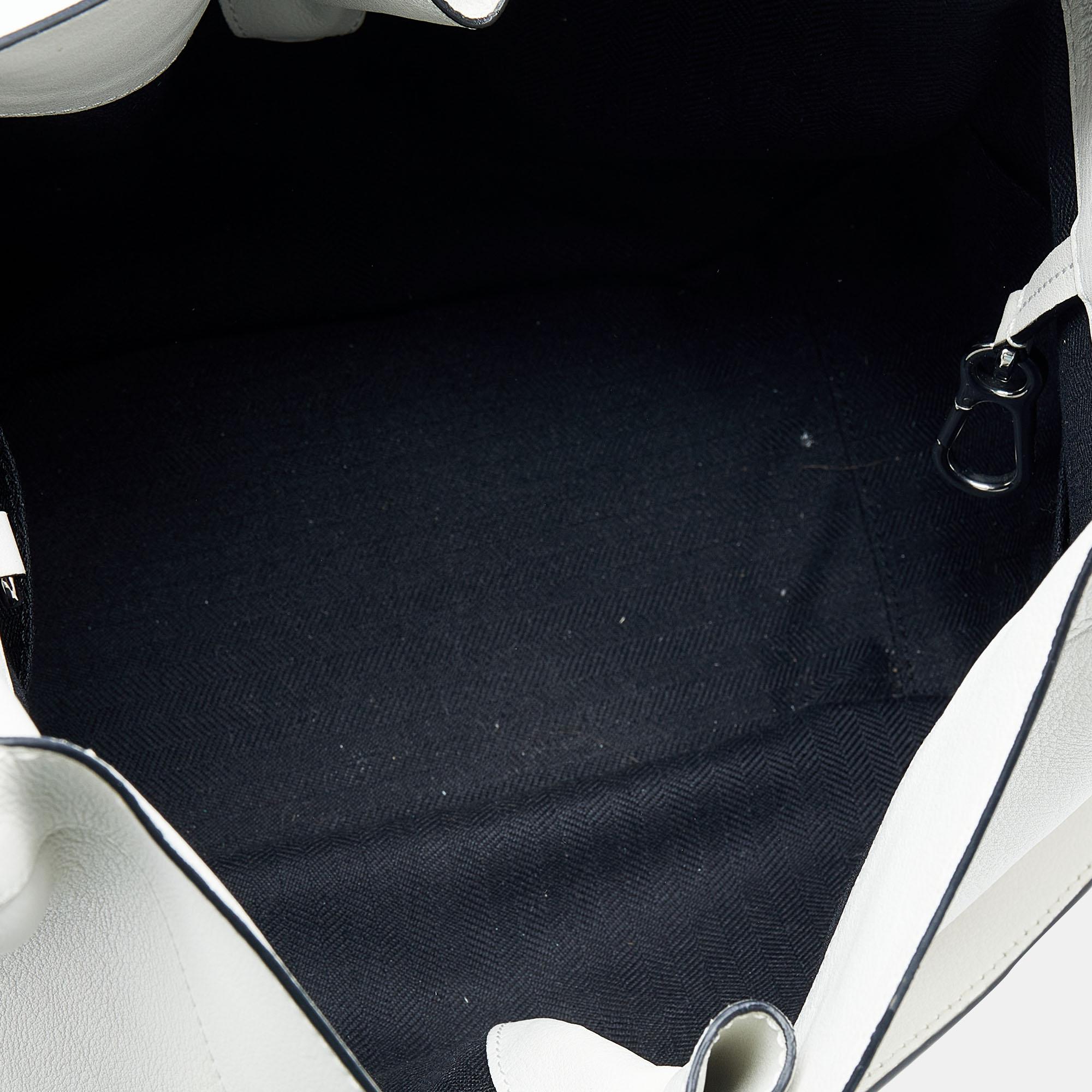 Loewe White Leather Small Hammock Shoulder Bag 4