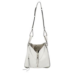 Used Loewe White Leather Small Hammock Shoulder Bag