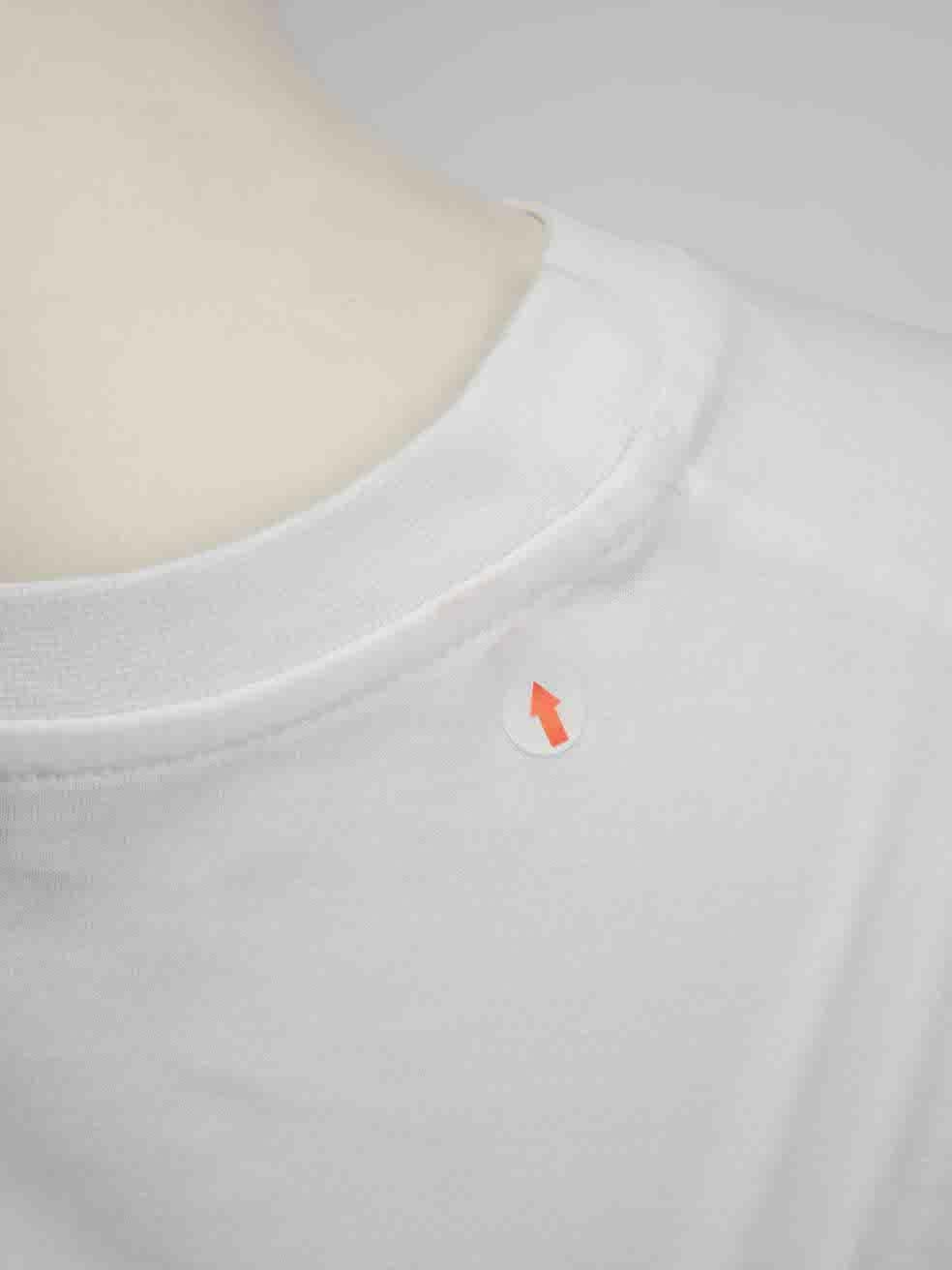 Women's Loewe White Paula‚Äôs Ibiza Print Cropped T-Shirt Size M For Sale