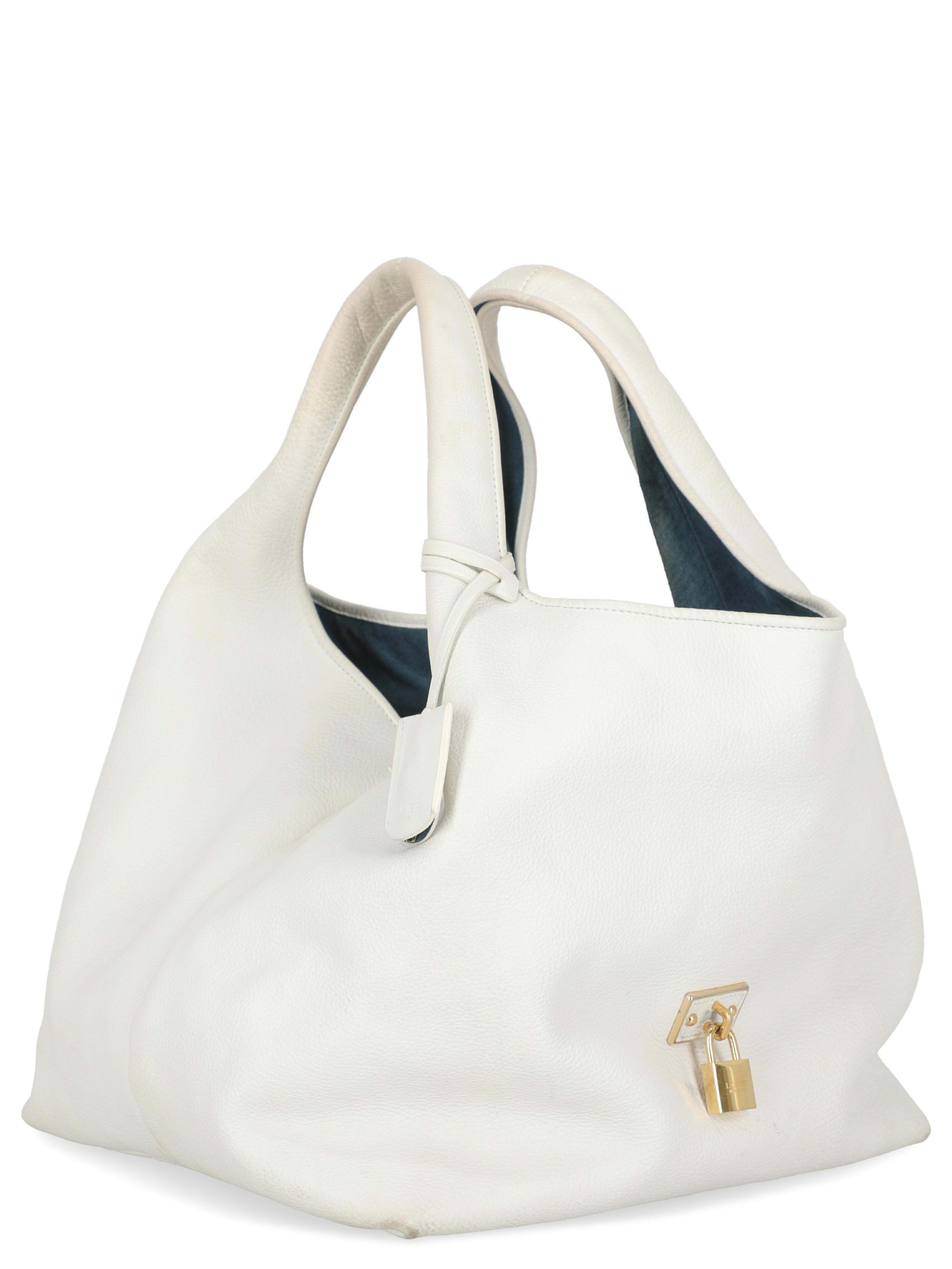 white leather purses