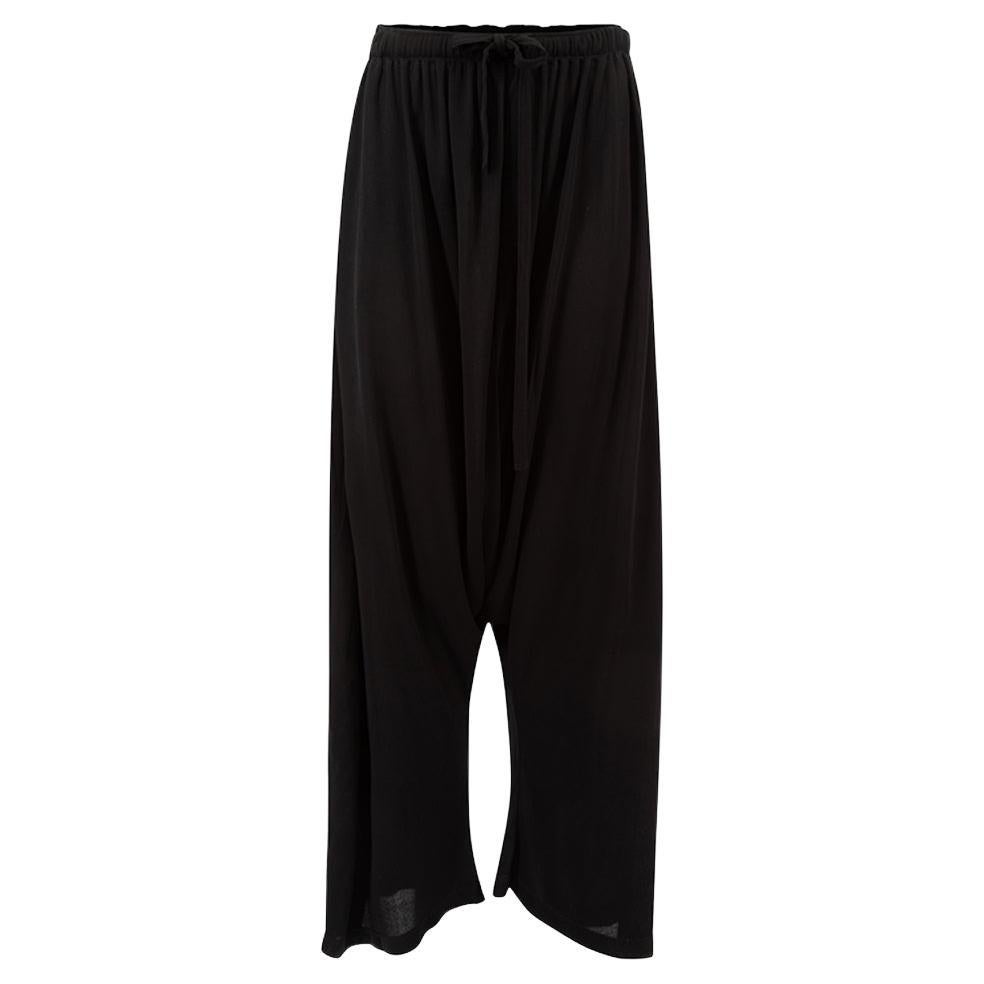 Loewe Women's Black High Rise Sagging Trousers For Sale