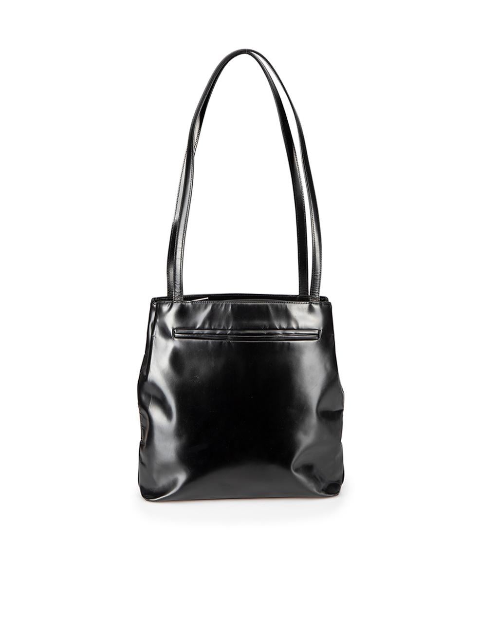 Loewe Women's Black Leather Top Handle Tote Bag In Good Condition For Sale In London, GB