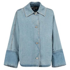 Used Loewe Women's Blue Denim Oversized Jacket