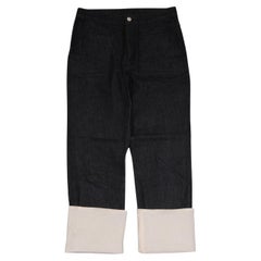 Loewe Womens Fisherman Denim Pants Size FR 36 Blue Jeans Size US 2-4