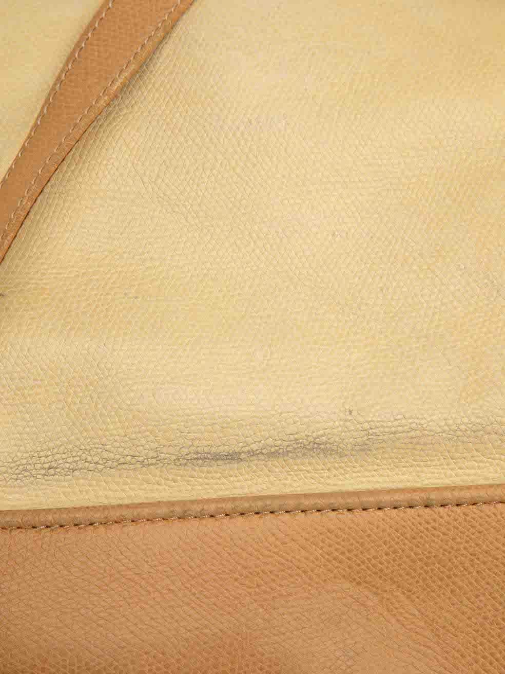 Loewe Women's Vintage Yellow Leather Drawstring Backpack 6