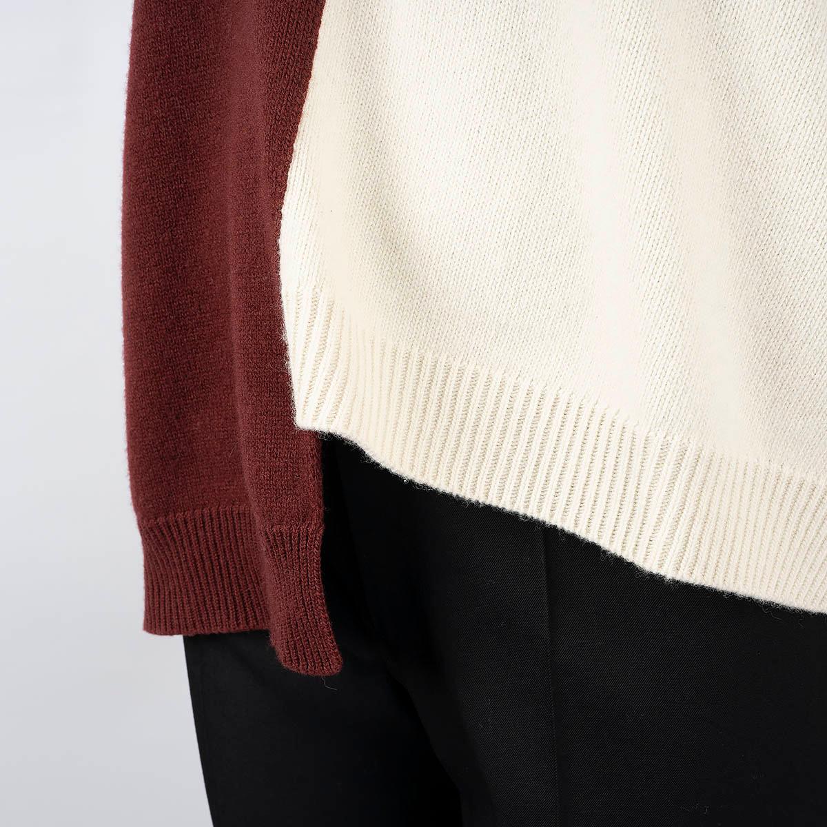 LOEWE  wool 2021 ANAGRAM COLORBLOCK ASYMMETRIC Sweater L For Sale 1
