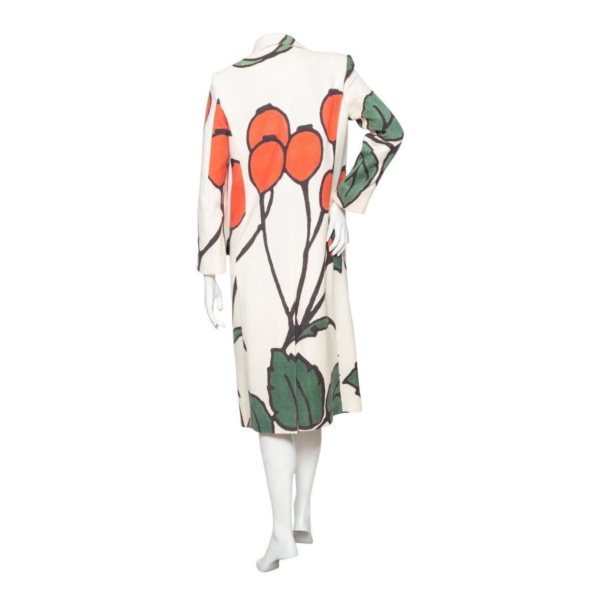 Loewe Wool Herbarium Coat by JW Anderson In Excellent Condition For Sale In Los Angeles, CA