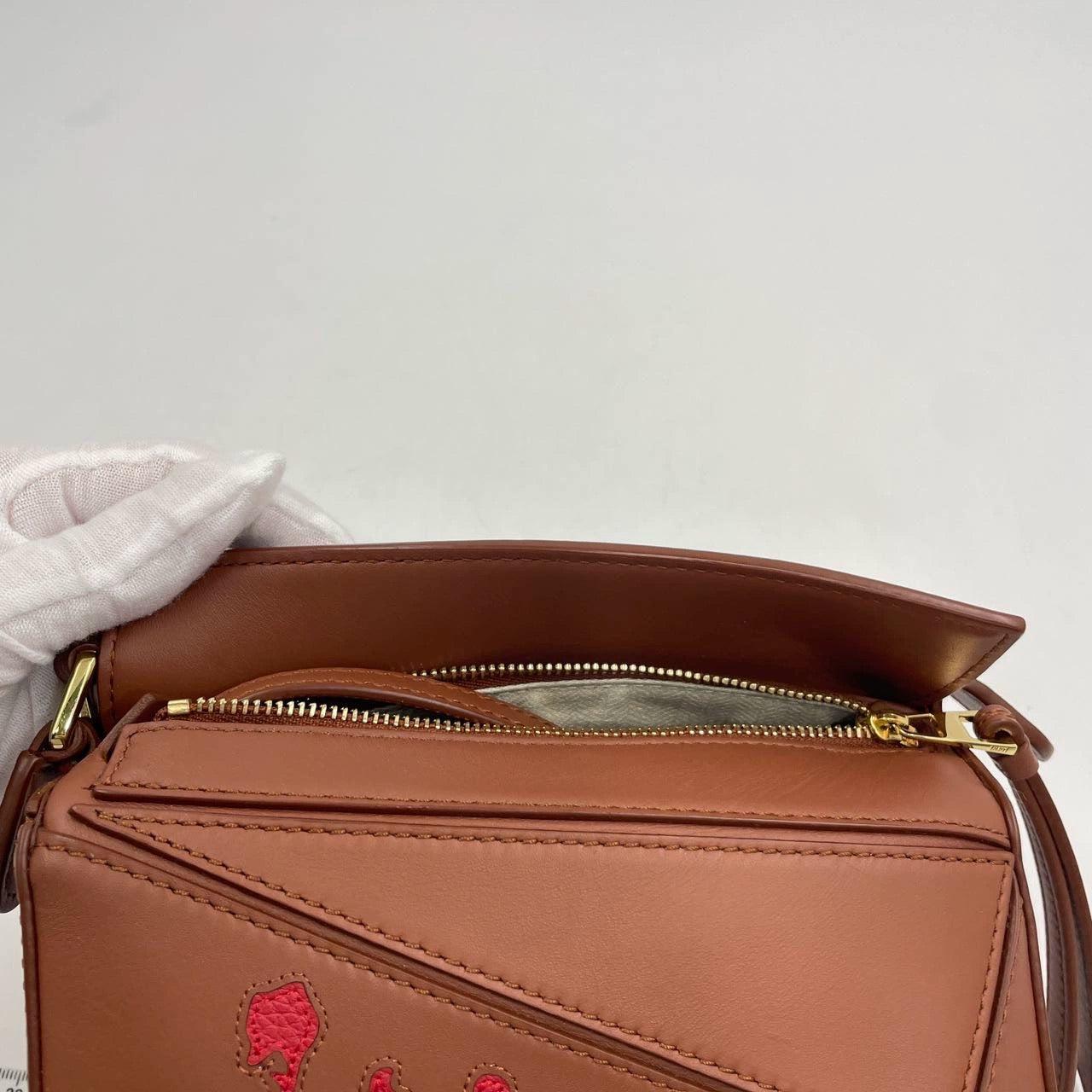 Loewe x Studio A Moving Castle Studio Ghibli Collection'S Puzzle Calcifer Mini Marrone 7