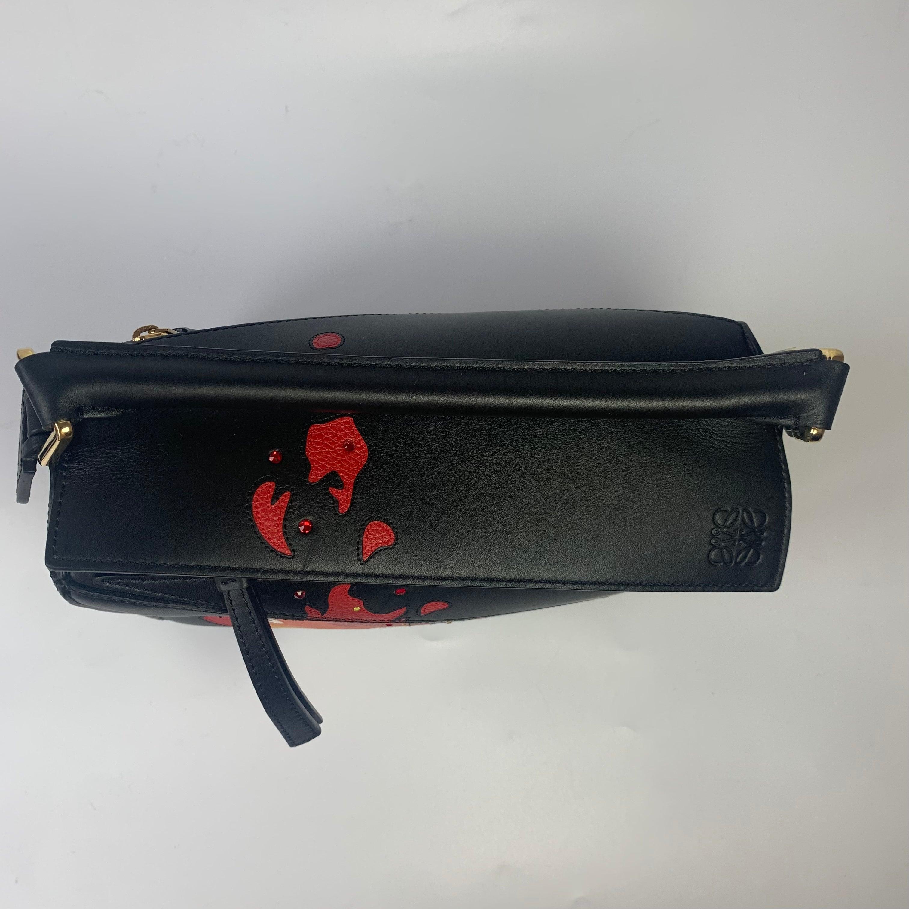 Loewe x Howl's Moving Castle Studio Ghibli Kollektion Puzzle Calcifer Kleine Tasche Damen