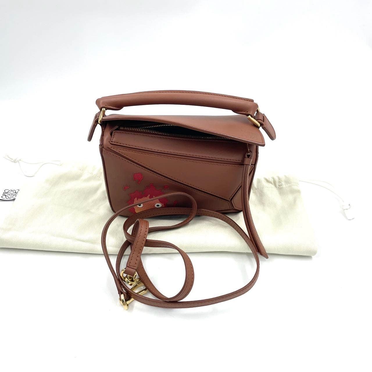 Loewe x Howl's Moving Castle Studio Ghibli Puzzle Calcifer Mini Tan ...