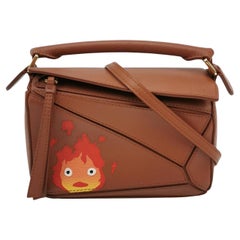 Loewe x Howl's Moving Castle Studio Ghibli Puzzle Calcifer Mini Tan Brown
