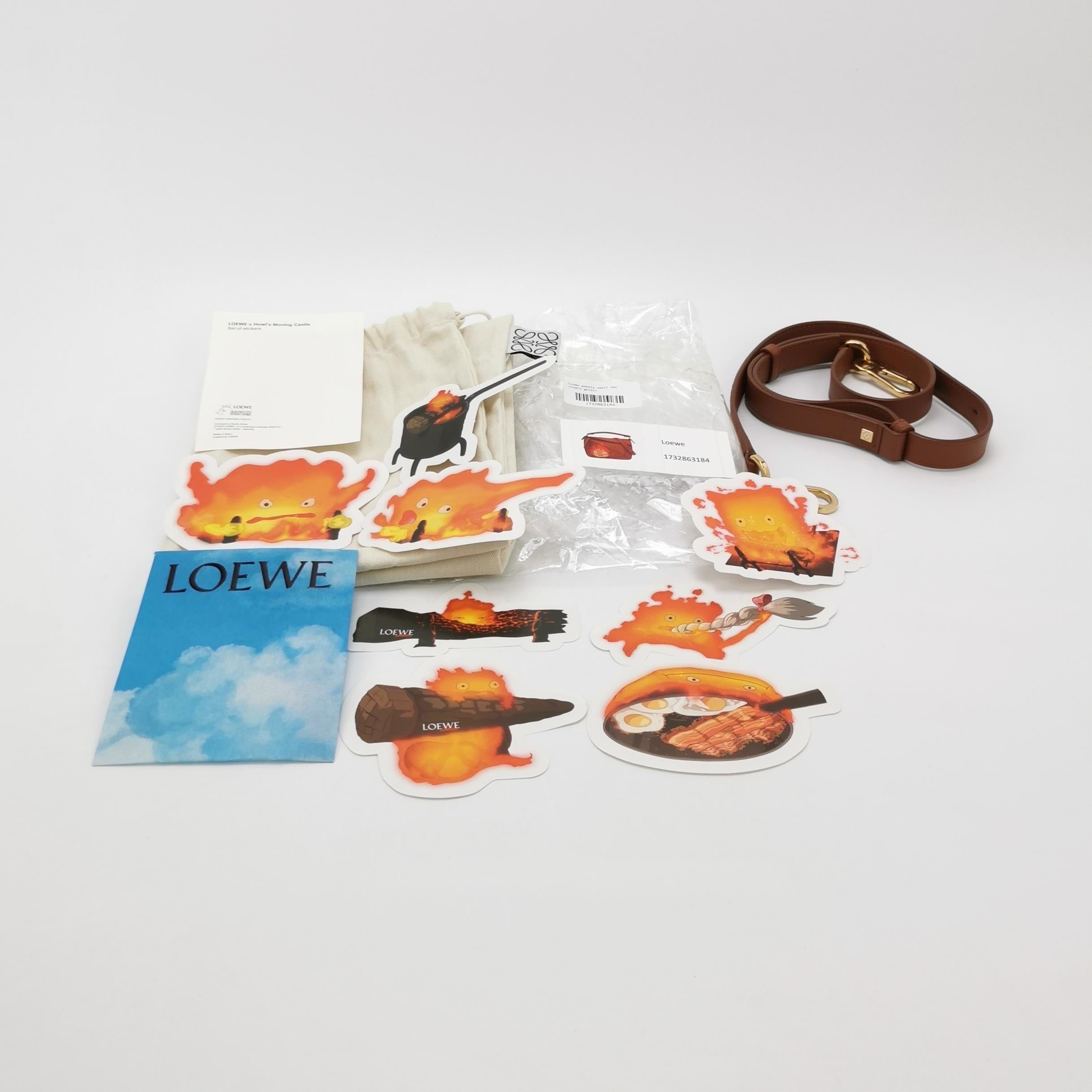 Loewe x Studio A Moving Castle Studio Ghibli Puzzle Calcifer Piccolo Tan Caramel in vendita 3