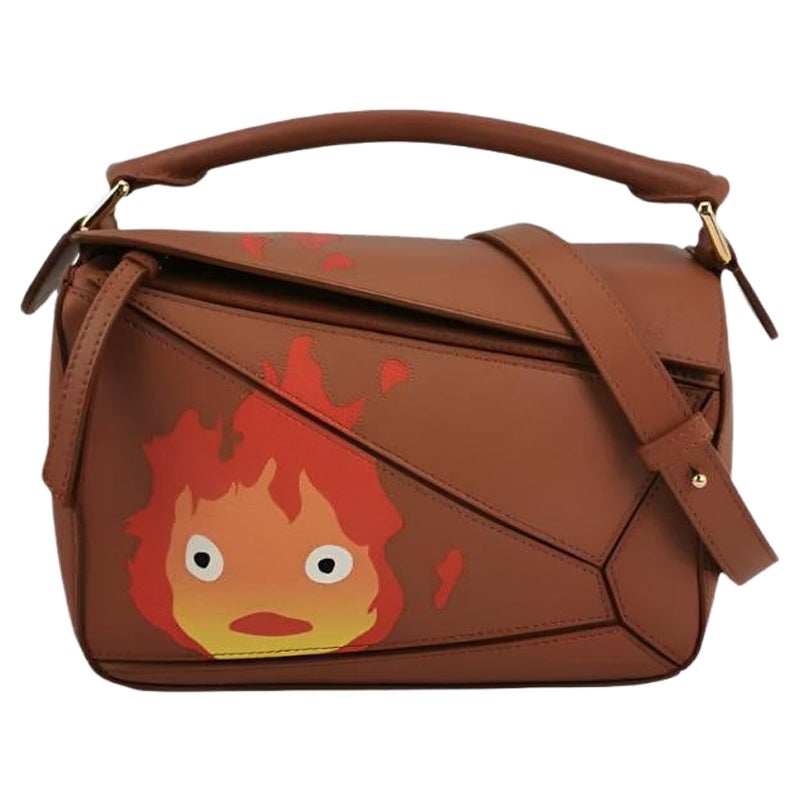 Loewe x Howl's Moving Castle Studio Ghibli Puzzle Calcifer Small Tan Caramel