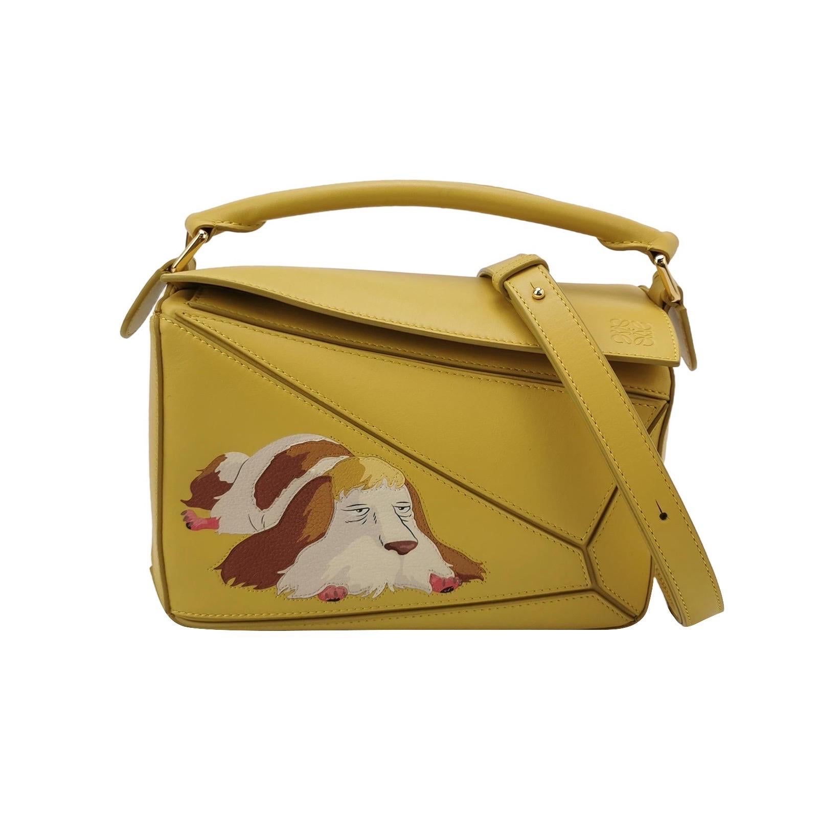 Loewe x Howl's Moving Castle Studio Ghibli Puzzle Pequeño Perro Amarillo