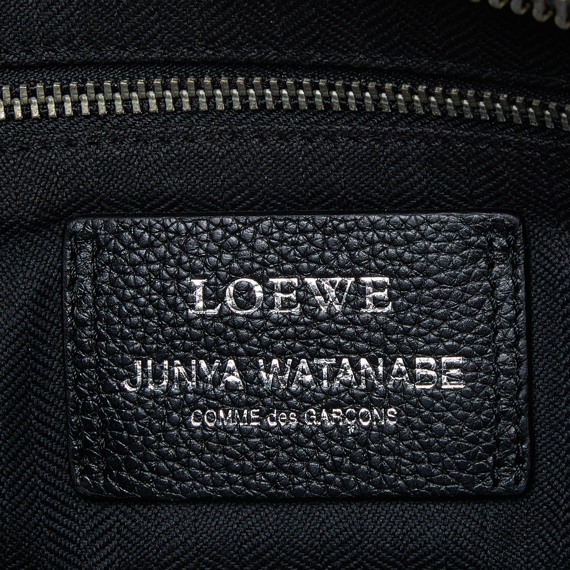 Loewe x Junya Watanabe Multicolor Leather Denim and Suede Amazona 35 Patchwork  In Good Condition In Dubai, Al Qouz 2